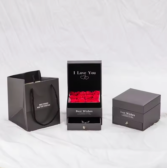 I Love You Rose Jewellery Gift Box full set with gift bag