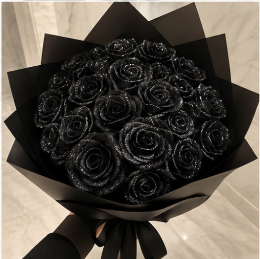 Veloura Glitter Rose Bouquet