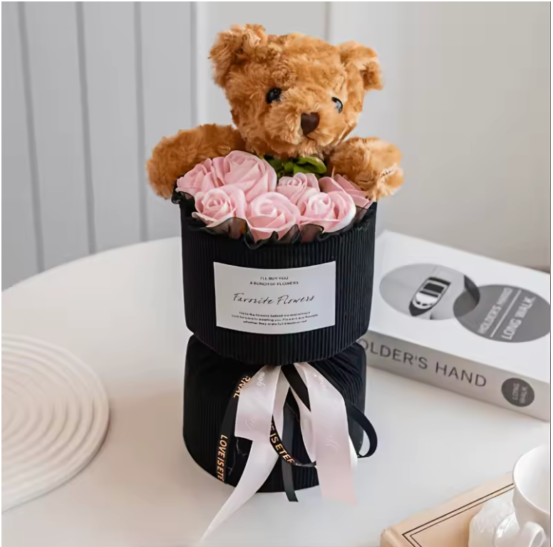 Veloura Teddy Rose Bouquet